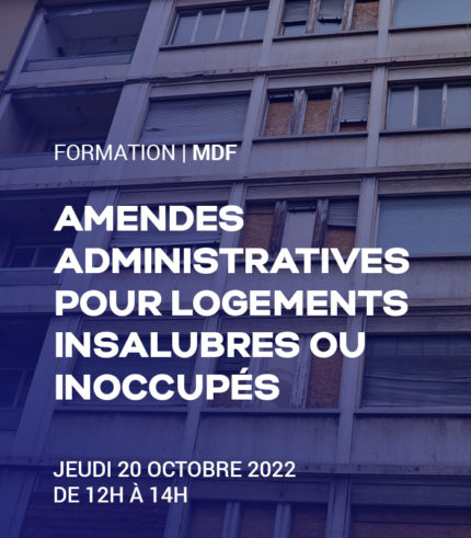 Amendes administratives pour logements insalubres ou inoccupés