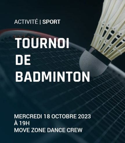 Tournoi de badminton