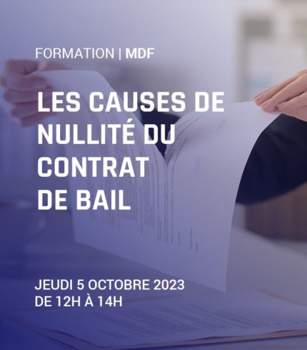 Les causes de nullité du contrat de bail