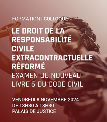 LE DROIT DE LA RESPONSABILITÉ CIVILE EXTRACONTRACTUELLE RÉFORMÉ Examen du nouveau livre 6 du Code civil